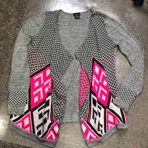 Like New Pink & Black Cardigan